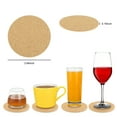 thumbnail image 5 of TSV 16pcs Natural Cork Coasters, Absorbent Heat-Resistant Reusable Non-slip Cup Mat for Drink Wine Glasses, 5 of 6