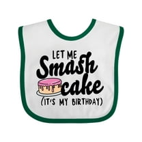 Inktastic Let Me Smash Cake Its My Birthday Girls Baby Bib
