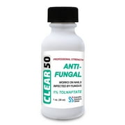 CLEAR 50 Anti-Fungal, 1% Tolnaftate, Anti-Fungal Nail Gel, Fingernail and Toenail Fungus Medication, Liquid Antifungal for Discolored Toe Nails and Finger Nails