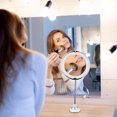 thumbnail image 1 of ROMANSENTIAL 1Pcs White Plastic Led Mirror For Bathroom Accessories 8 Inches, 1 of 7