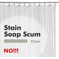 thumbnail image 2 of Plastic Shower Liner Clear - Premium PEVA Shower Curtain Liner with Rustproof Gr, 2 of 13