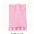 thumbnail image 4 of Aoznliie Bath Towel,Quick Drying Cotton Bath Towels,14x 30 in Soft & Absorbent Bath Towels for Bathroom Hotel Gyms,Pink, 4 of 8