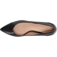 thumbnail image 4 of Cole Haan Brenley Black Waterproof Leather Slip On Pointed Toe Kitten Heel Pumps (Black Waterproof Leather, 8), 4 of 5