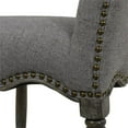 thumbnail image 5 of Maklaine Modern 26.5" Upholstered Counter Height Bar Stool in Dark Grey Linen, 5 of 16