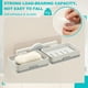 thumbnail image 5 of Soporte de Jabón de Doble Capa Uxcell para Pared de Ducha, Soporte de Jabón Adhesivo de Capa Simple Sin Taladro para Ducha, Cocina, Baño, Bañera (Gris Claro), 5 of 7