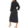 thumbnail image 7 of MINTREUS Women Kimono Robes Long Knit Bathrobe Lightweight Soft Knit Sleepwear Ladies Loungewear Spa Bathrobe, 7 of 7