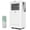 white control panel, variant on 10000 BTU Portable AC with Dry and Fan, Smart Mode, Remote, Auto Swing, 24H Timer, Up to 450 sq ft, White