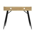 thumbnail image 6 of Pemberly Row Wood Writing Desk with Storage Hutch in Black/Ash, 6 of 15