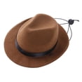 thumbnail image 2 of Sombrero de vaquer mascotas, disfraz de perro, sombreros, ropa para perros marrón Yuyangstore  Sombrero de vaquero para mascotas, 2 of 7