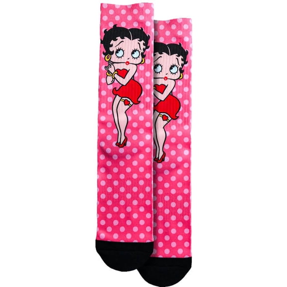 Spoontiques Fun Crew Socks, One Size Fits Most - Betty Boop