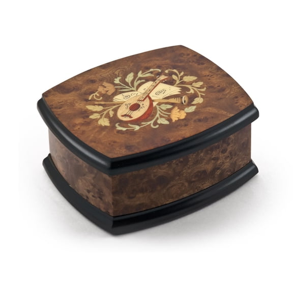 Handcrafted 36 Note Italian Musical Theme Inlay Music Jewelry Box - Air, Gigue (Handel, Water music)