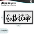thumbnail image 4 of Stupell Industries Cottage Wash Up Buttercup Black Floating Frame Canvas Art, 25 x 11, by Lux + Me Designs, 4 of 8