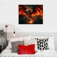 thumbnail image 5 of ARISTURING Fantasy Red Dragons Fire Poster Decorative Painting Canvas Wall Art Living Room Posters Bedroom Painting 20x16in, 5 of 6