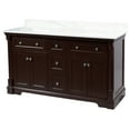 thumbnail image 6 of Sydney 60" Double Bathroom Vanity with Chocolate Cabinet and Engineered Marble Top, 6 of 7