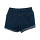 thumbnail image 4 of Mujeres Pantalones Cortos de Denim Alto Elástico Rasgado Bolsillo Cuadrado Laminado Doblado, Pantalones de Pijama Casual para la Playa, Ropa de Dormir Y Diario, 4 of 6