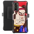 thumbnail image 1 of DALUX Hybrid Kickstand Holster Phone Case Compatible with Galaxy S20 FE 5G (Fan Edition) 2020 - Bald Kabuki, 1 of 3