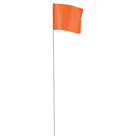 Milwaukee Tool 2.5 in. x 3.5 in. Glo Orange Flag Stakes