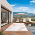 thumbnail image 3 of Coastal Outdoor Rug for Patio/Deck/Porch, Non-Slip Large Area Rug 5 x 8 Ft, Orange Brown Coral Starfish Jellyfish Seahorse Indoor Outdoor Rugs Washable Area Rugs, Reversible Camping Rug Carpet Runner, 3 of 8