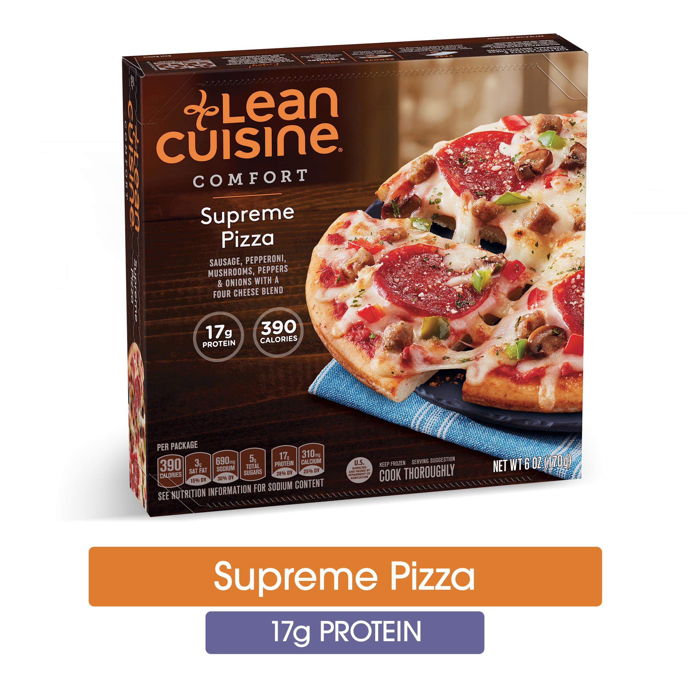 Lean Cuisine Protein Kick Supreme Frozen Pizza - 6oz