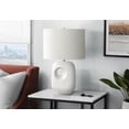 thumbnail image 2 of Lighting - 26"h - Table Lamp - White Ceramic - Ivory/Cream Shade - Contemporary, 2 of 4