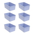 thumbnail image 2 of (6 pack) Pen+Gear Plastic Small Cubby Bin, Desktop Organizer, Periwinkle, 6-Pack, 2 of 8