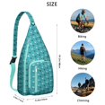 thumbnail image 3 of Paw Design Sling Backpack - Cute Cat Theme Shoulder Bag, Compact for Students & Fashionable Young People, 3 of 4