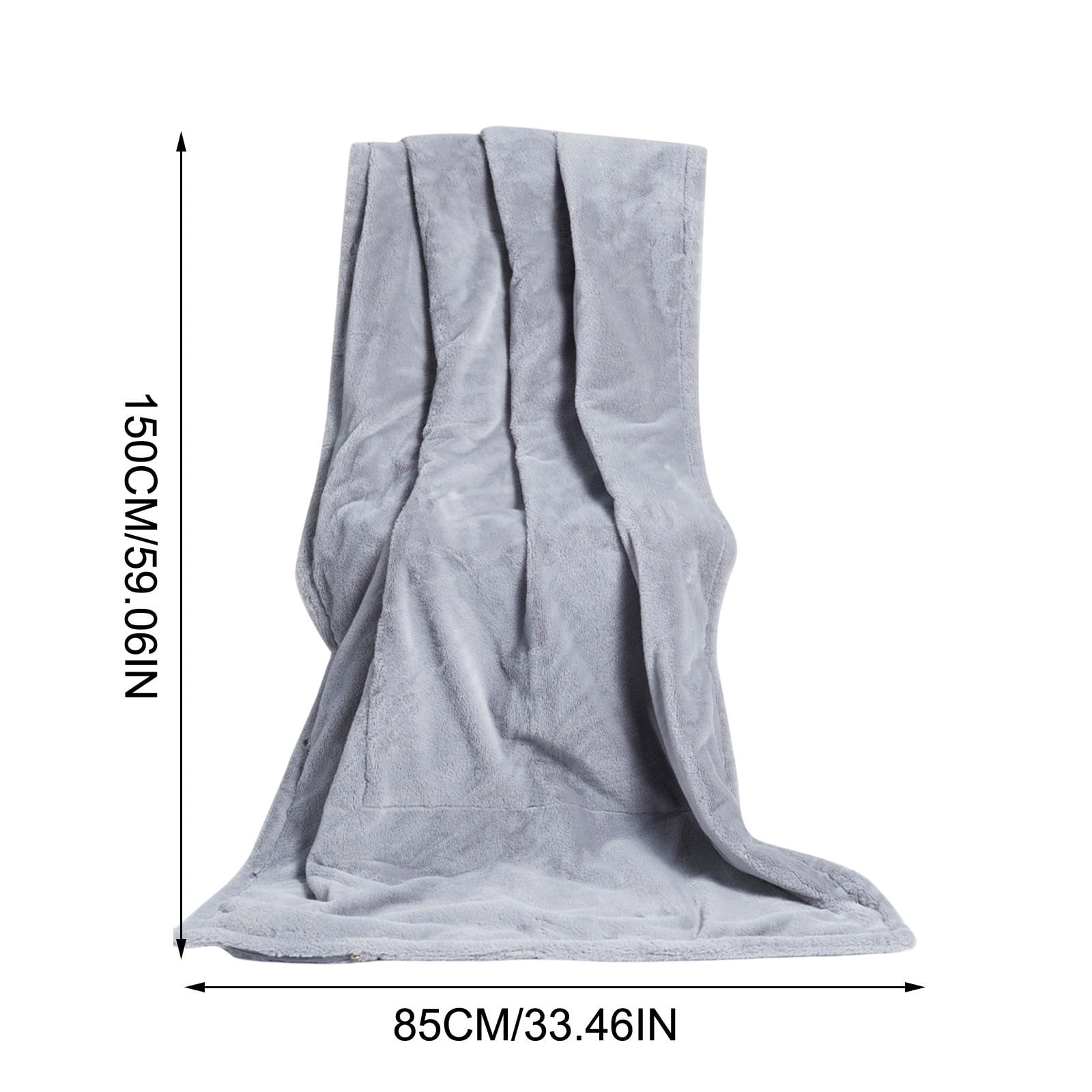 USB Electric Heating Blanket Multi-Function Warm Throw Portable Heated Shawl with 3 Temperature Settings Overheat Protection Microfiber Material for Office Car Home Use