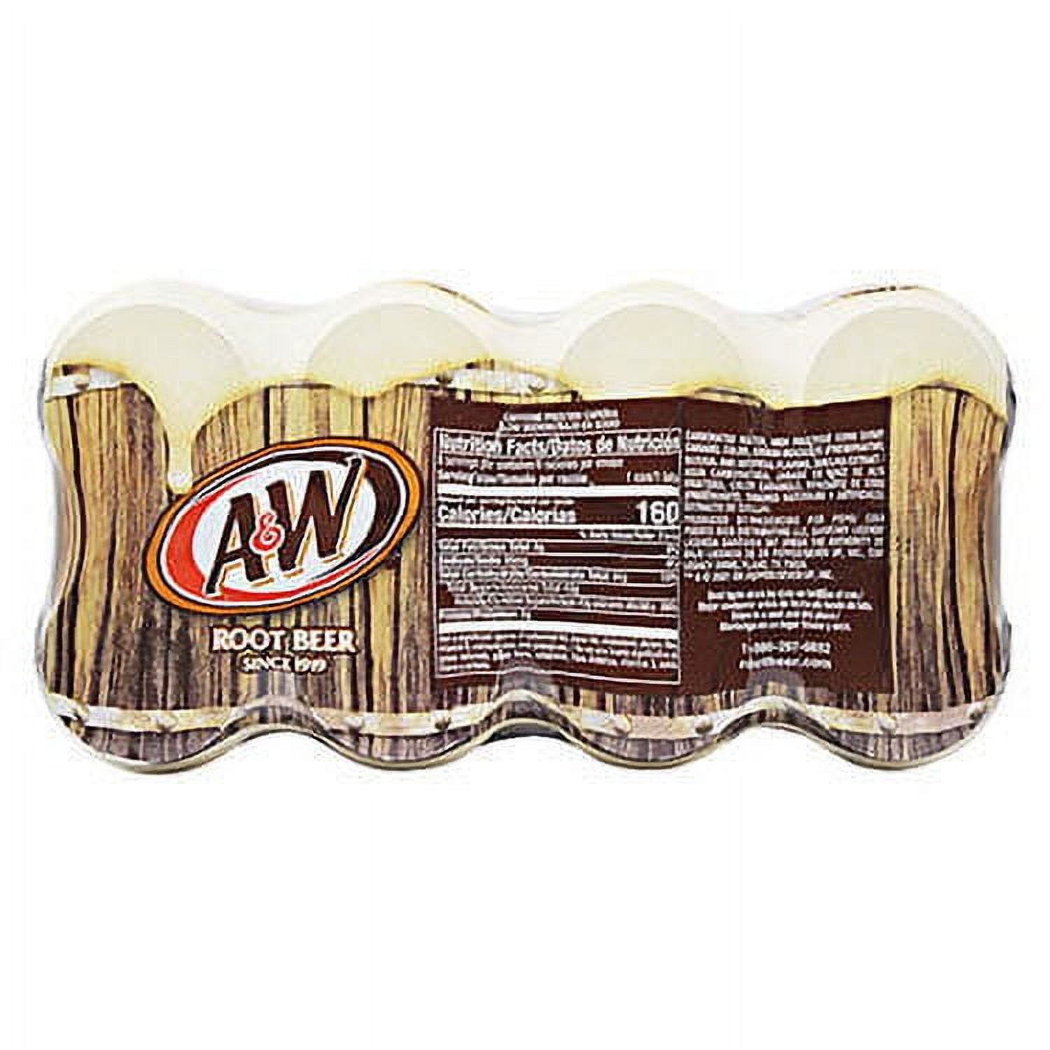 A&W Root Beer 8pk, 12oz Cans, Not Contain Any Alcohol