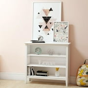 Alaterre Furniture Simplicity Transitional Bookcase for Kids Under Window, White