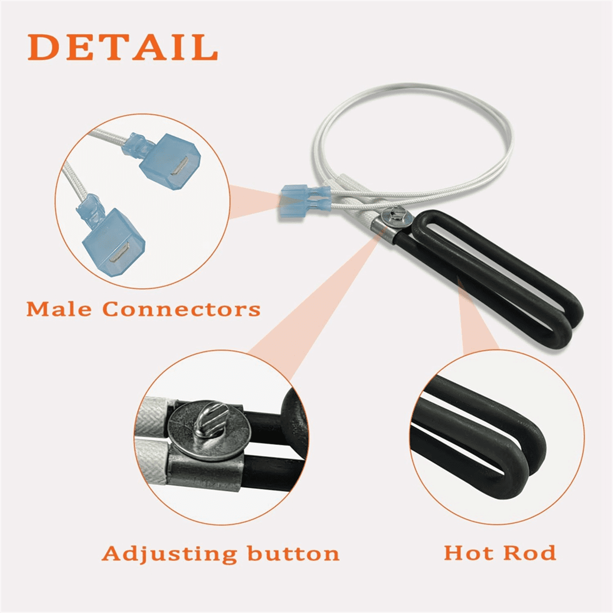 Heatilator Pellet Stove Thermocouple Replacement | Fits PS35, PS50, CAB50 Models (Part 812-4470)