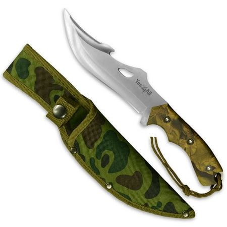 Yes4All Hunting Survival Fixed Blade Knife / Tactical Knife with Sheath – Full Tang Camping Knife Set – Hunting Dagger Knife / Tactical Dagger – (Best Hunting Knives Under $50)