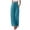 Sky Blue, variant on Bibifish Womens Pants Cotton Linen Tie Elastic Waist Casual Long Pants Wide Leg Design Loose Comfortable Daily Wear Trousers