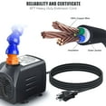 thumbnail image 3 of DSCHLZY Aquarium Air Pump, 6.6FT Charging Cord & Accessories, for up to 10 Gallon, 2 Count Pack, 3 of 8