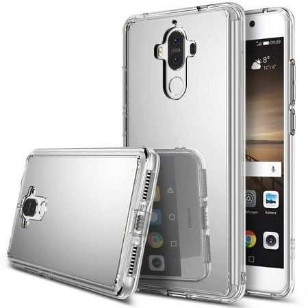Ringke Mirror Case Compatible with Huawei P10 Plus, Bright Reflection Radiant Luxury Mirror Back Cover - Silver