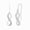 Sterling Silver, variant on 1/20 Ct, 925 Sterling Silver Diamond Infinity Dangle Earring