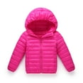 thumbnail image 2 of KYAIGUO Toddler Kids Zipper down Jacket & Outerwear Boys Girls Hooded Puffer down Jacket Coat for Infant Kids, 2 of 8