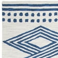 thumbnail image 2 of SAFAVIEH Micro-Loop Glenda Geometric Aztec Wool Area Rug, Ivory/Navy, 8' x 10', 2 of 4