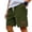 37# Army Green, variant on Corduroy Shorts Men Surf Elastic Waist Apparel Big and Tall Drawstring Summer Baggy Casual Shorts White M