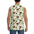 thumbnail image 4 of Uemuo Cute Bear Pattern Men's Sleeveless T-Shirt,Muscle Athletic Tank Top, Moisture-wicking Quick-dry Breathable Classic Tee Top for Gym Run Outdoor Sports-Large, 4 of 8