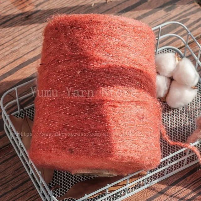 500G/Ball Multicolor Soft Mohair Yarn For Hand Knitting Woollen Acrylic Long Fluffy Crocheting Thread DIY Sweater Fall Winter