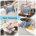 thumbnail image 2 of Yayeee 6 Pack Kitchen Dish Cloths Set for Washing Soft Drying Absorbent Microfiber Towels, Pink Window, 2 of 9