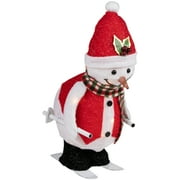 Northlight LED Lighted Animated Skiing Snowman Outdoor Christmas Figure - 24