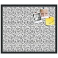 thumbnail image 2 of PinPix 28x24 Custom Cork Bulletin Board Floral Black Roses Poster Board Has a Fabric Style Canvas Finish, Framed in Floral Black Roses, by ArtToFrames (PinPix-165), 2 of 6