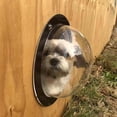 thumbnail image 2 of Dog Fence Window Acrylic Dome Dog Window for Fence to View Outside Satisfying Curious Pets Clear Dome Pet Window Bubble Window Playground Doggie Fence Window, 2 of 8