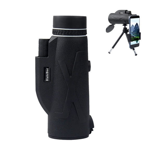 Monocular Telescope with Phone Holder Tripod Stand Night Vision Cellphone Photograph Monoculars for Birdwatching Hiking