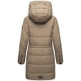 thumbnail image 3 of Marikoo Women's Thigh-Length Quilted Winter Coat with Hood - Karumikoo XVI, 3 of 9