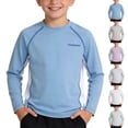thumbnail image 6 of Kukoosong Boy's Color Stitched Long Sleeve Athletic Shirt, Kids Quick Dry Crew Neck Sport Tops, Breathable Raglan Sleeve Workout Tees for Boys, 6 of 6
