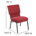 thumbnail image 3 of Flash Furniture Advantage Burgundy Church Chair Wide PCHT-100WJ, 3 of 5