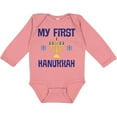 thumbnail image 3 of Inktastic My First Hanukkah Celebration Boys or Girls Long Sleeve Baby Bodysuit, 3 of 5
