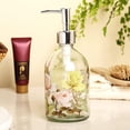 thumbnail image 4 of Botella dispensadora de jabón de vidrio con bomba, dispensador de jabón de manos líquido recargable para baño, cocina, dispensador de jabón de 17 oz, 4 of 5